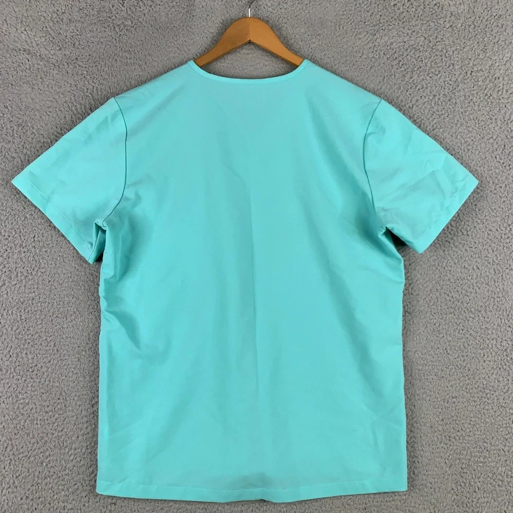 FIGS Scrub Set Men's Large L Leon Top & Cairo Pants Teal V-Neck Cargo Uniform